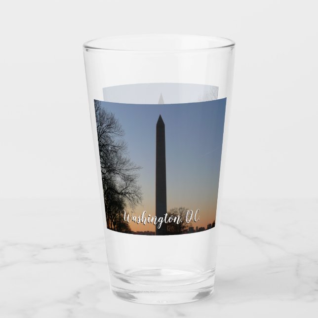 Copo De Pint Monumento a Washington ao Pôr-do-Sol em DC (Frente)