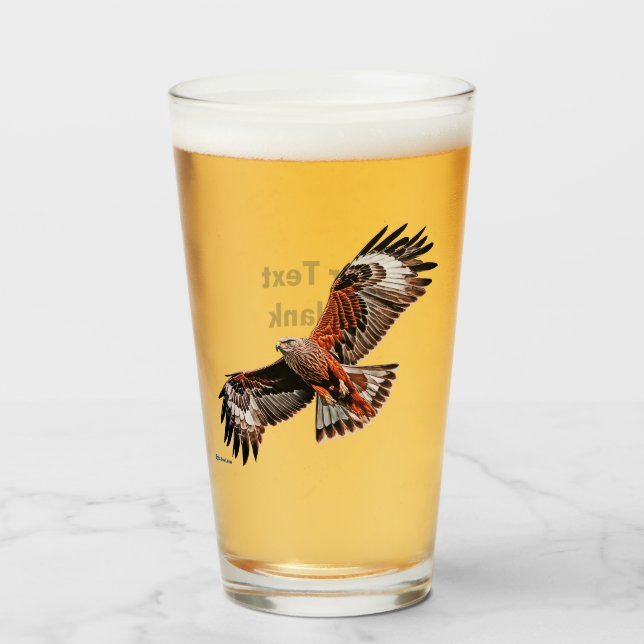 Copo De Pint Morcego Vermelho em alta (Frente (Preenchido))