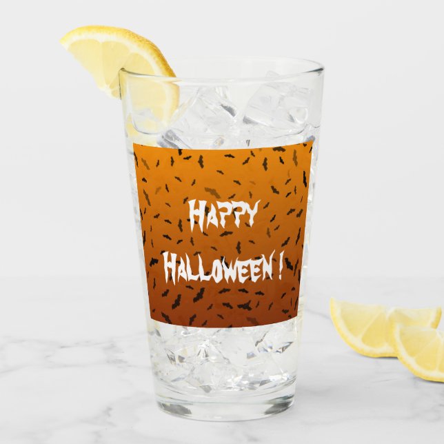 Copo De Pint Morcegos de Halloween (Gelo frontal)