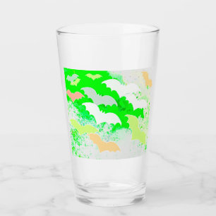 Copo De Pint Morcegos Em Voo Pastel Verde
