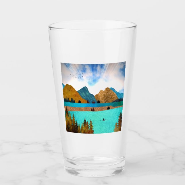 Copo De Pint Morning Lake Rower (Frente)