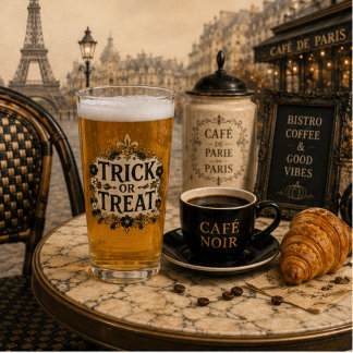 Copo De Pint Mosaico de Azulejos de Bistrô Parisiense Cerveja P