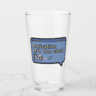 Copo De Pint Motivation Left the Chat/Retro Pixel Gamer Mood 