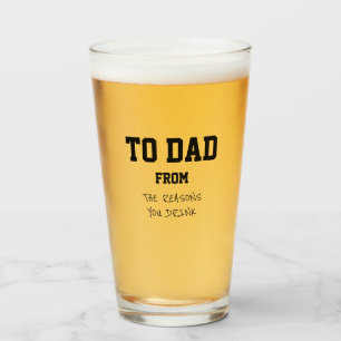 Copo De Pint Motivos Divertidos do Papai para Você Beber Humor