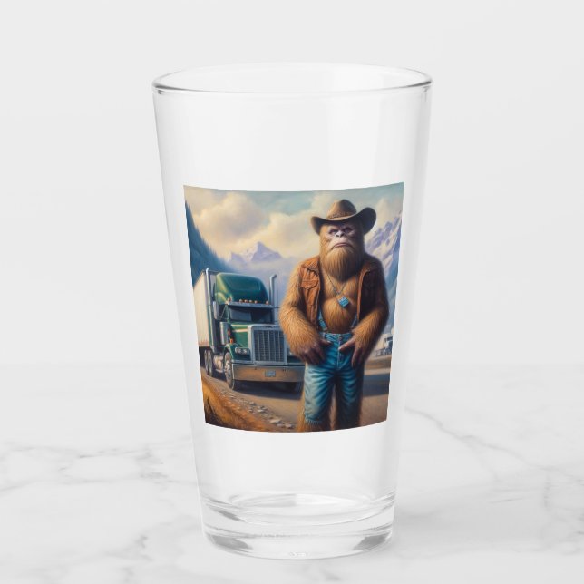 Copo De Pint Motorista de caminhão Bigfoot (Frente)