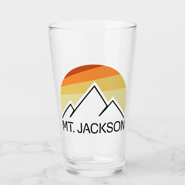 Copo De Pint Mt. Jackson New Hampshire Retro (Frente)