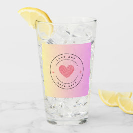 Copo De Pint Mug de amor e felicidade