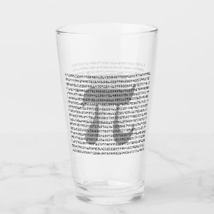 Copo De Pint Muitos Dígitos de Constante Matemática Pi