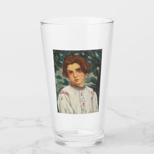 Copo De Pint Mulher camponesa romena (por Stefan Dimitrescu) (Frente)