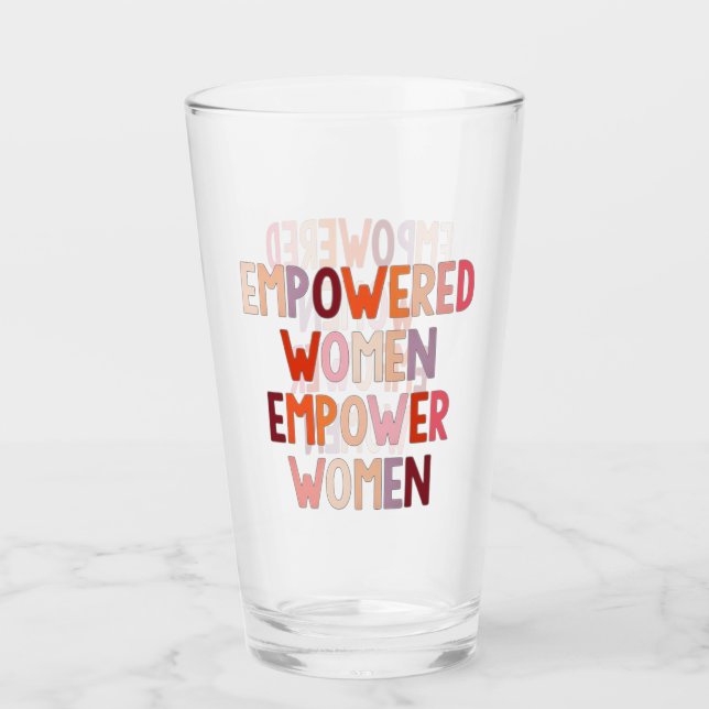 Copo De Pint Mulheres Empoderadas Empoderam Mulheres (Frente)