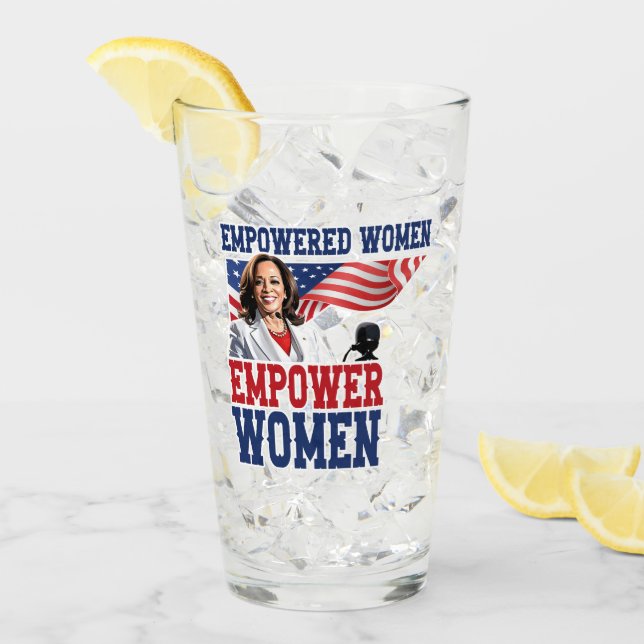 Copo De Pint Mulheres empoderadas empoderam Mulheres Kamala Har (Gelo frontal)