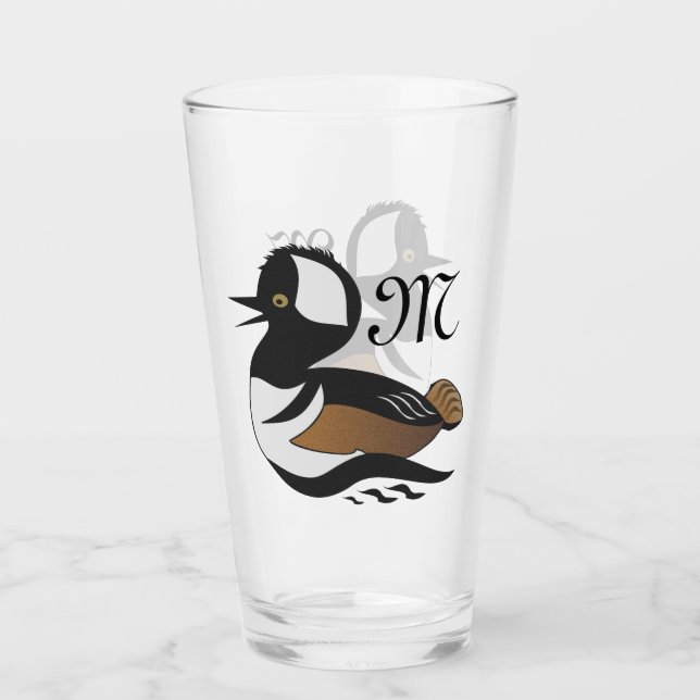 Copo De Pint Nadação de Merganser Hooé Adorável (Frente)