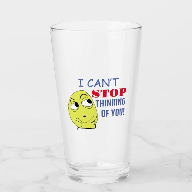 Copo De Pint não consigo parar de pensar em você (Frente)