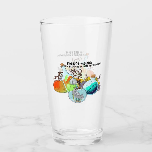 Copo De Pint Não estou me escondendo; estou me misturando em en (Frente)