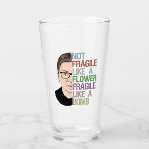 Copo De Pint Não frágil como uma flor frágil como uma bomba