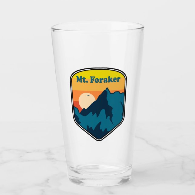 Copo De Pint Nascer do sol no Mt. Foraker Alasca (Frente)