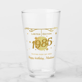 Copo De Pint Nascer em barware de bebidas aniversário de 40 ano
