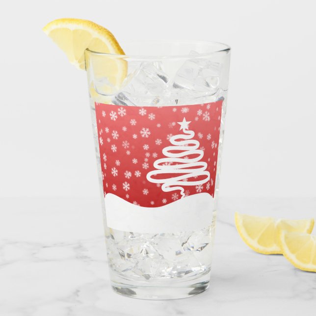 Copo De Pint Natal Branco (Gelo frontal)