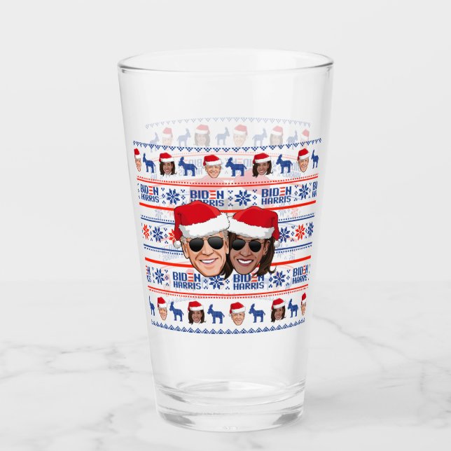 Copo De Pint Natal de Joe e Kamala Aviator (Frente)