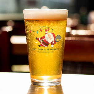 Copo De Pint Natal de Papais noeis de piclebol