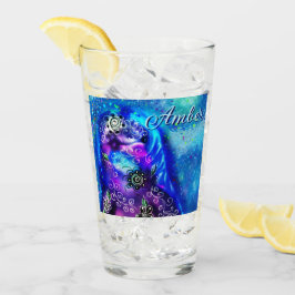 Copo De Pint Náutica Costeira de Golfinho Azul Branco