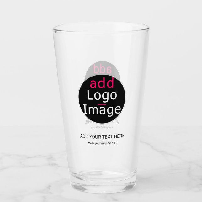 Copo De Pint Negócios Personalizáveis Modernos (Frente)