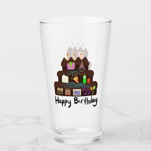 Copo De Pint Nerdy Birthday Neural Network (Frente)