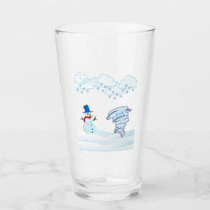 Copo De Pint Neve e vento de inverno bonito