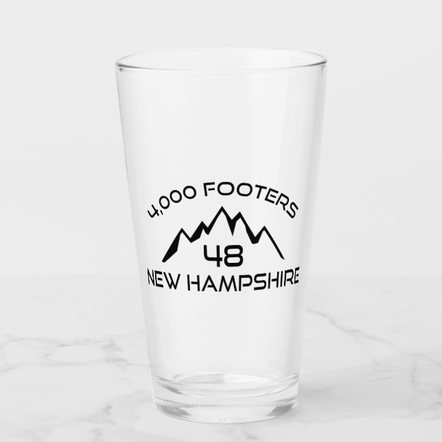Copo De Pint New Hampshire 4000 Footers Mountain (Frente)