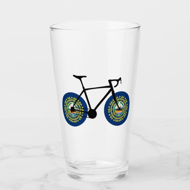 Copo De Pint New Hampshire Flag Cycling (Frente)