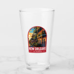 Copo De Pint New Orleans Louisiana Viagem Art Vintage<br><div class="desc">Nova Orleans retro vetor viagem design. Apelidada de "Grande Fácil",  é conhecida pela sua noite de 24 horas,  vibrante cena de música ao vivo e especiosa,  cozinha singular refletindo sua história como um pote derretido de culturas francesas,  africanas e americanas.</div>
