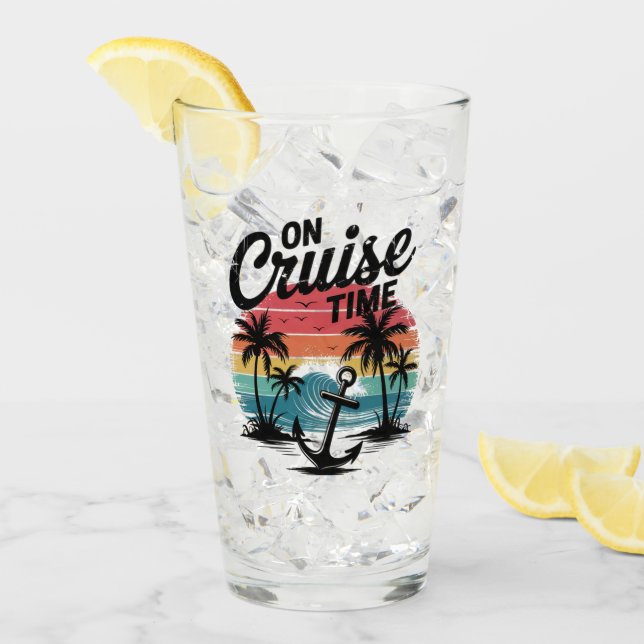 Copo De Pint No cruzeiro coqueiro férias de verão (Gelo frontal)