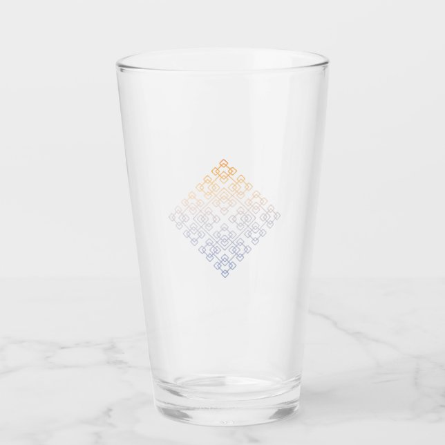 Copo De Pint No. sagrado 1 do vidro | da geometria (Frente)