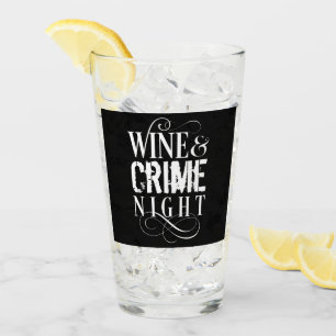 Copo De Pint Noite do Vinho e Crime - crime engraçado