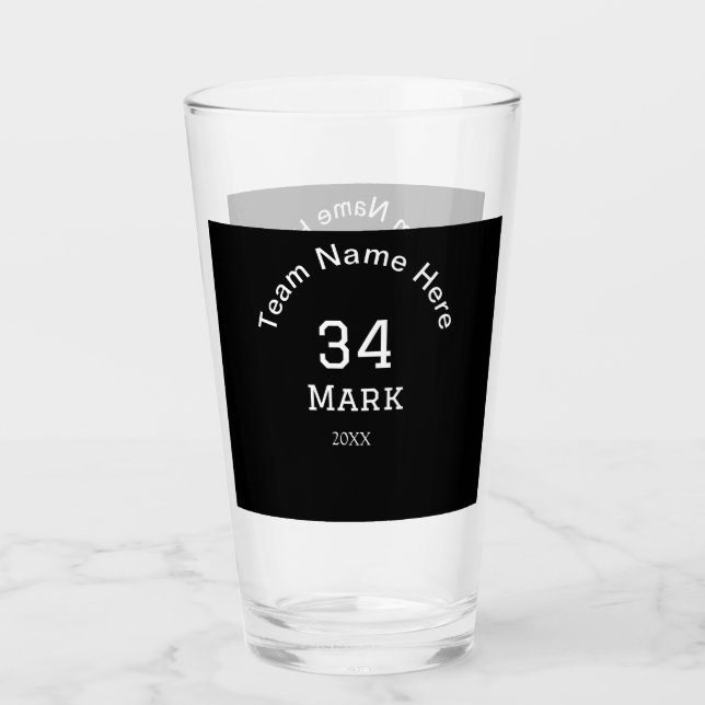 Copo De Pint nome da equipe adicionar nome do jogador data espo (Frente)