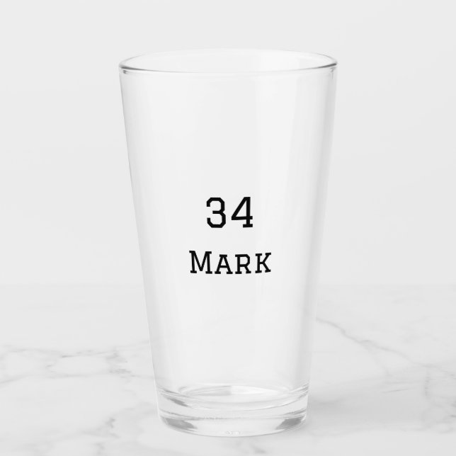 Copo De Pint nome da equipe adicionar nome do jogador data espo (Frente)