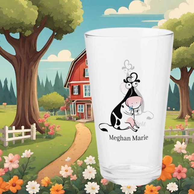 Copo De Pint nome de adição de amantes de vaca fofa (Criador carregado)