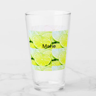 Copo De Pint Nome de adição de limão verde amarelo simples, mín