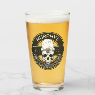 Copo De Pint NOME DE Skater Personalizado Skate Skate Skull