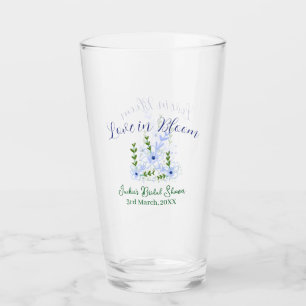 Copo De Pint Nome do chá de noiva boho roxo amor em flor retro