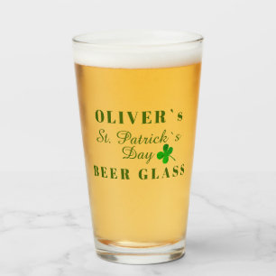 Copo De Pint Nome do dia de Patrick Beer