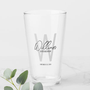 Copo De Pint Nome do Padrinho de casamento Personalizado do Scr