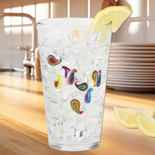 Copo De Pint Nome Elegante, Paisleys Entalhados em Papel Caneca