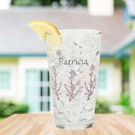 Copo De Pint Nome Personalizado Blossomas de Cereja Elegantes R