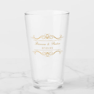 Copo De Pint Nome Personalizado & Data Presente de Casamento El