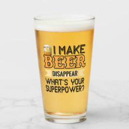 Copo De Pint Nome personalizado de Superpotência de Cerveja