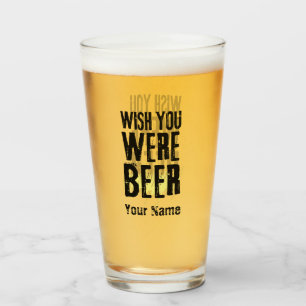 Copo De Pint Nome Personalizado Engraçado Vidro de Cerveja Mode