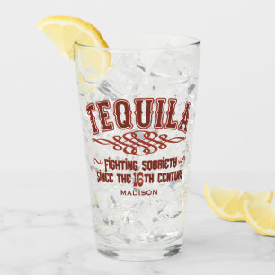 Copo De Pint Nome Personalizado Funny TEQUILA Glass