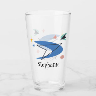 Copo De Pint Nome Personalizado Meados do Século Moderno 50
