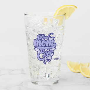 Copo De Pint Nome Personalizado "Melhor Mãe Nunca"